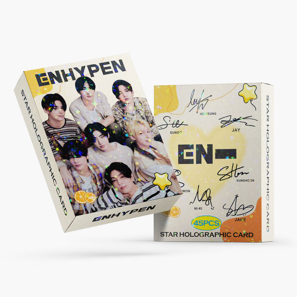 [PRE-ORDER] ENHYPEN star holographic lomocards (45pcs)