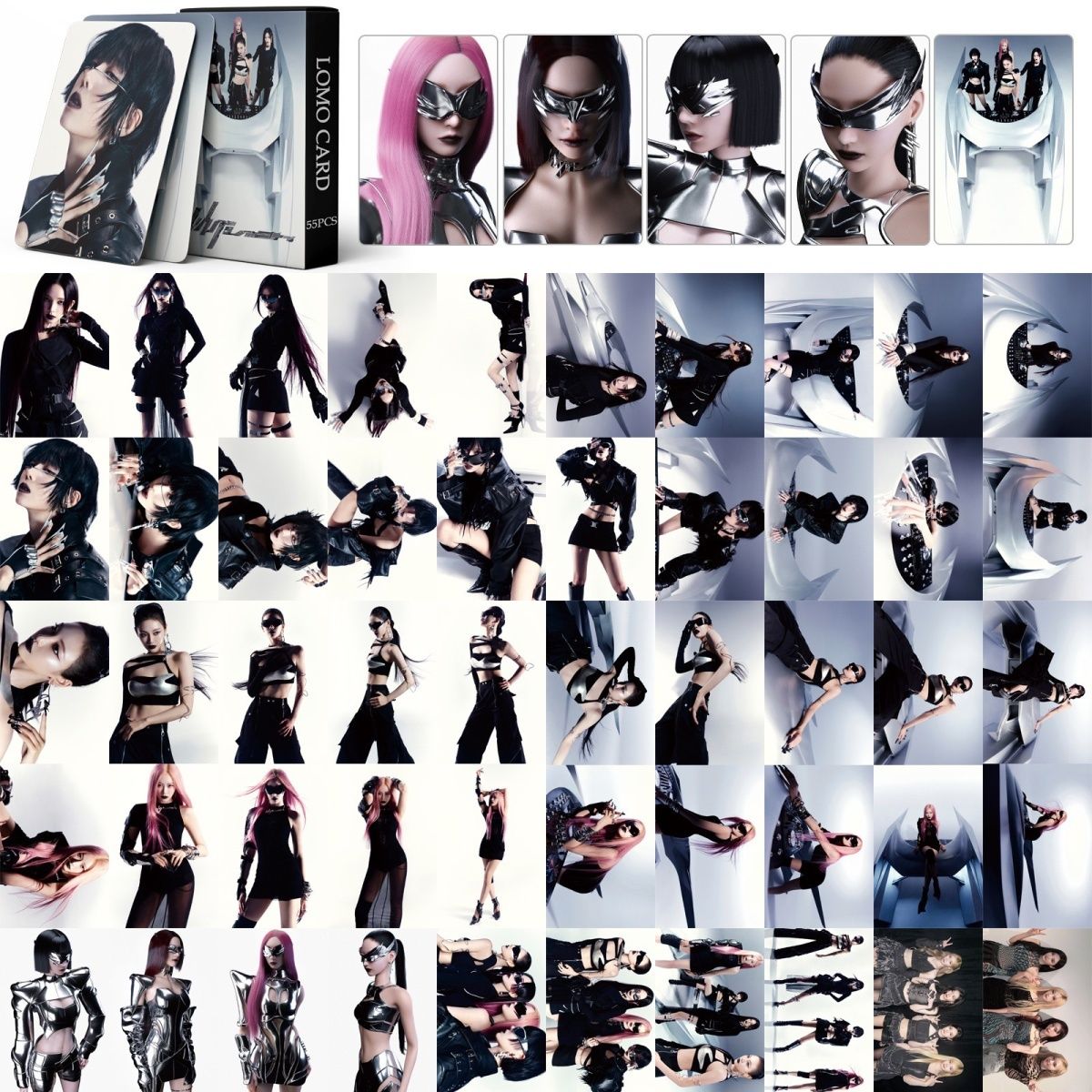 [BULK PRE-ORDER] Set of 5 ALL GIRL GROUPS Lomocard Packs (55pc)