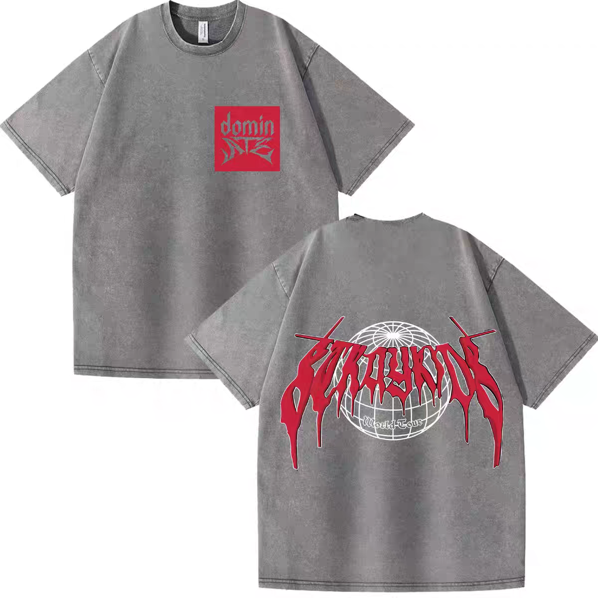 [PRE-ORDER] STRAY KIDS 'Dominate' Washed T-shirt 2025 World Tour