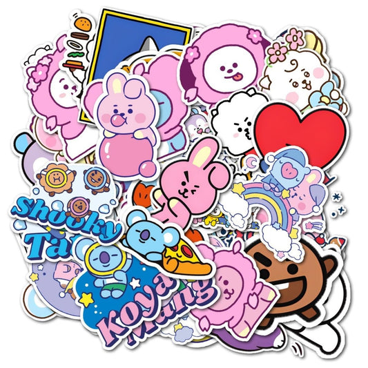 [Në Gjendje] BT21 stickers SET ver.1 (55pcs)