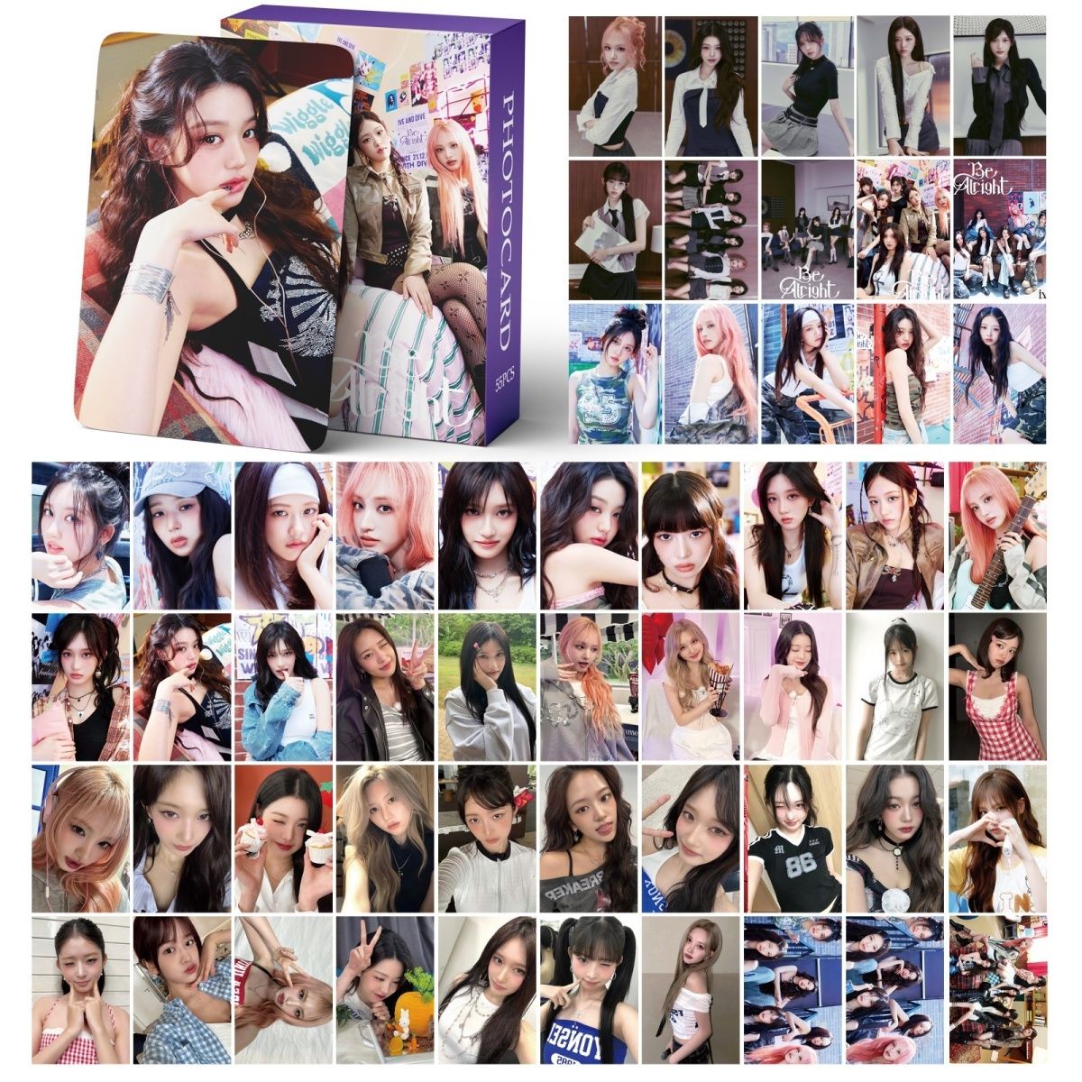 [PRE-ORDER] IVE 'Be Alright' lomocards (55pcs)