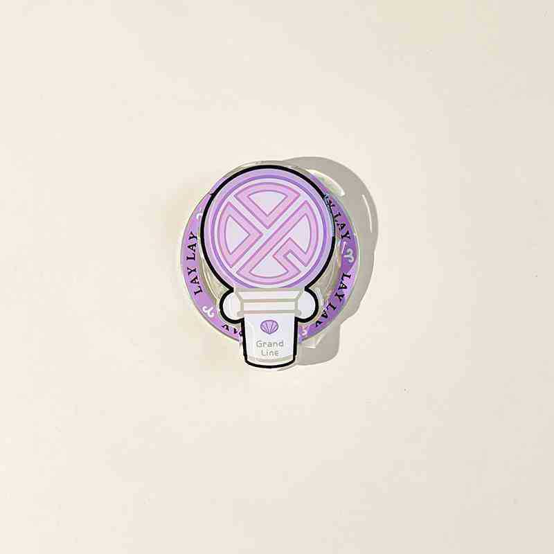 [PRE-ORDER] K-pop Groups Lightstick Acrylic Phone Grip Tok (magnetic suction bracket)