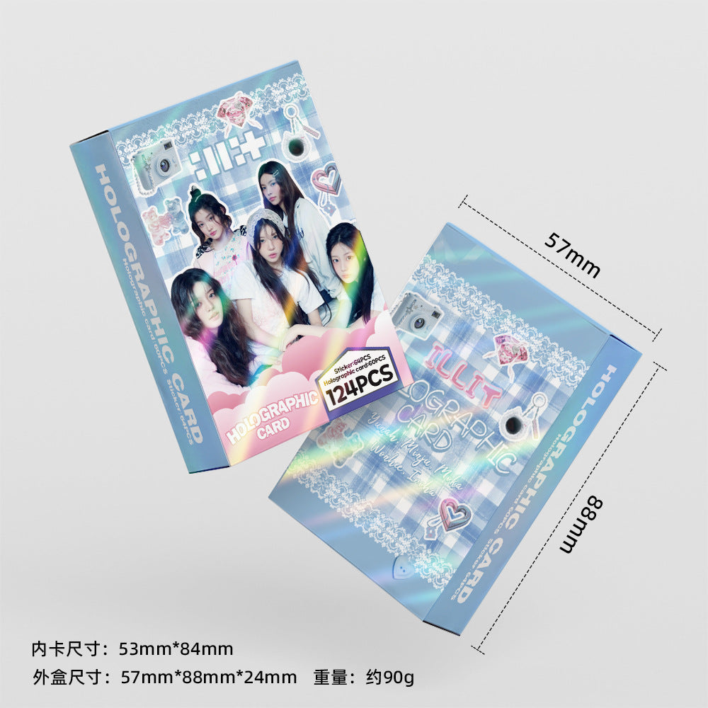 [PRE-ORDER] ILLIT holographic lomocards (124pcs)