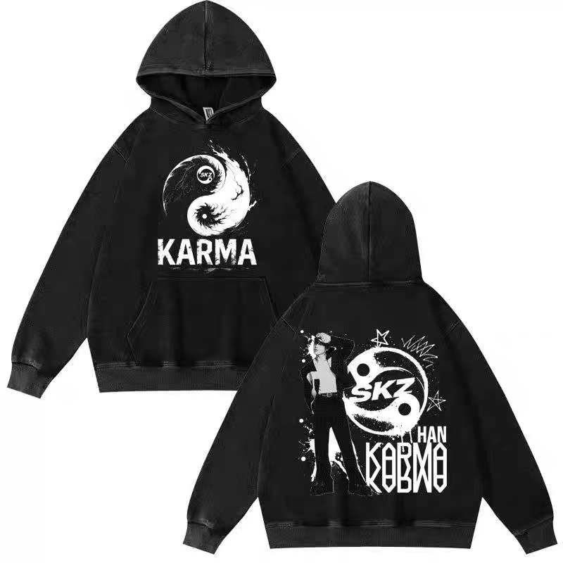 [PRE-ORDER] STRAY KIDS Karma Washed Hoodies