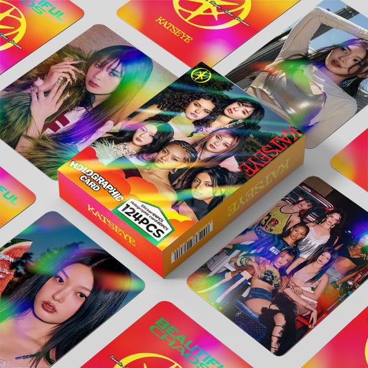 [PRE-ORDER] KATSEYE holographic lomocards (124pcs)