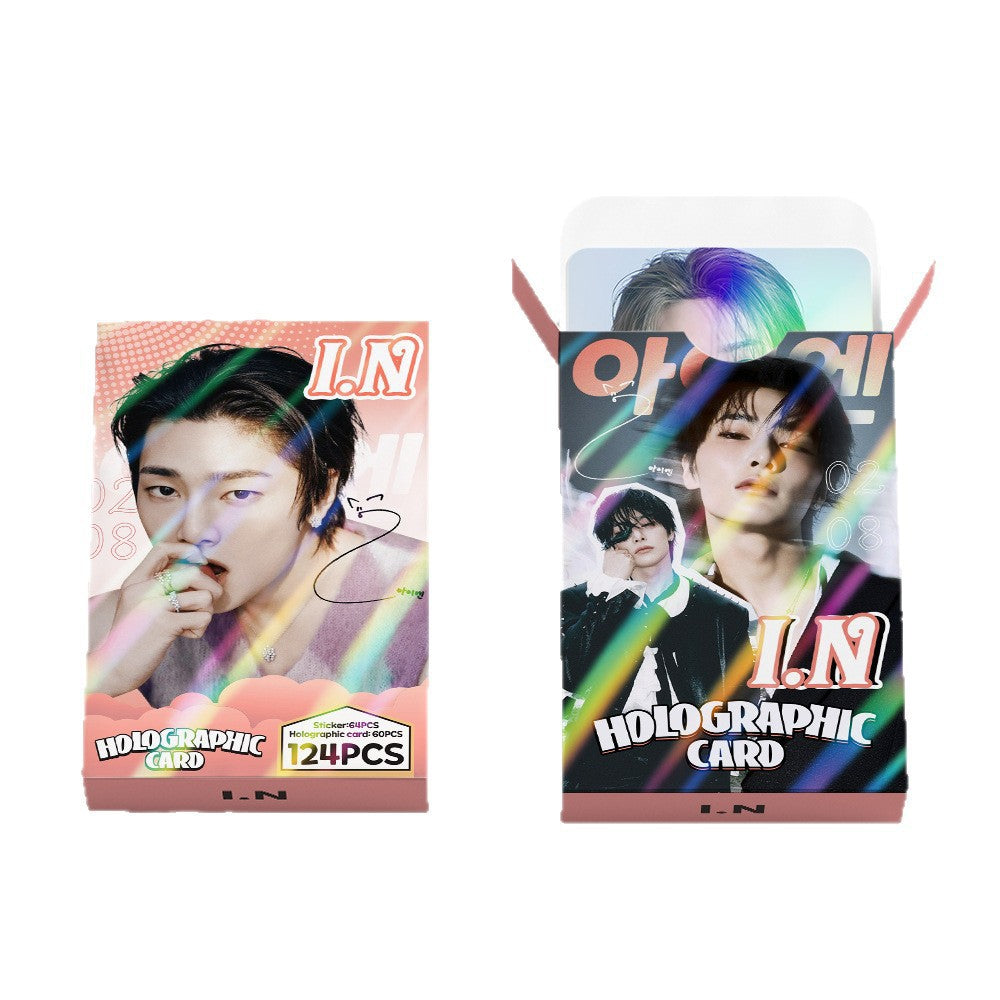 [Në Gjendje] Stray Kids I.N holographic new lomocards (124pcs)