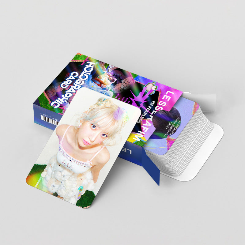 [PRE-ORDER] LE SSERAFIM holographic lomocards (124pcs)