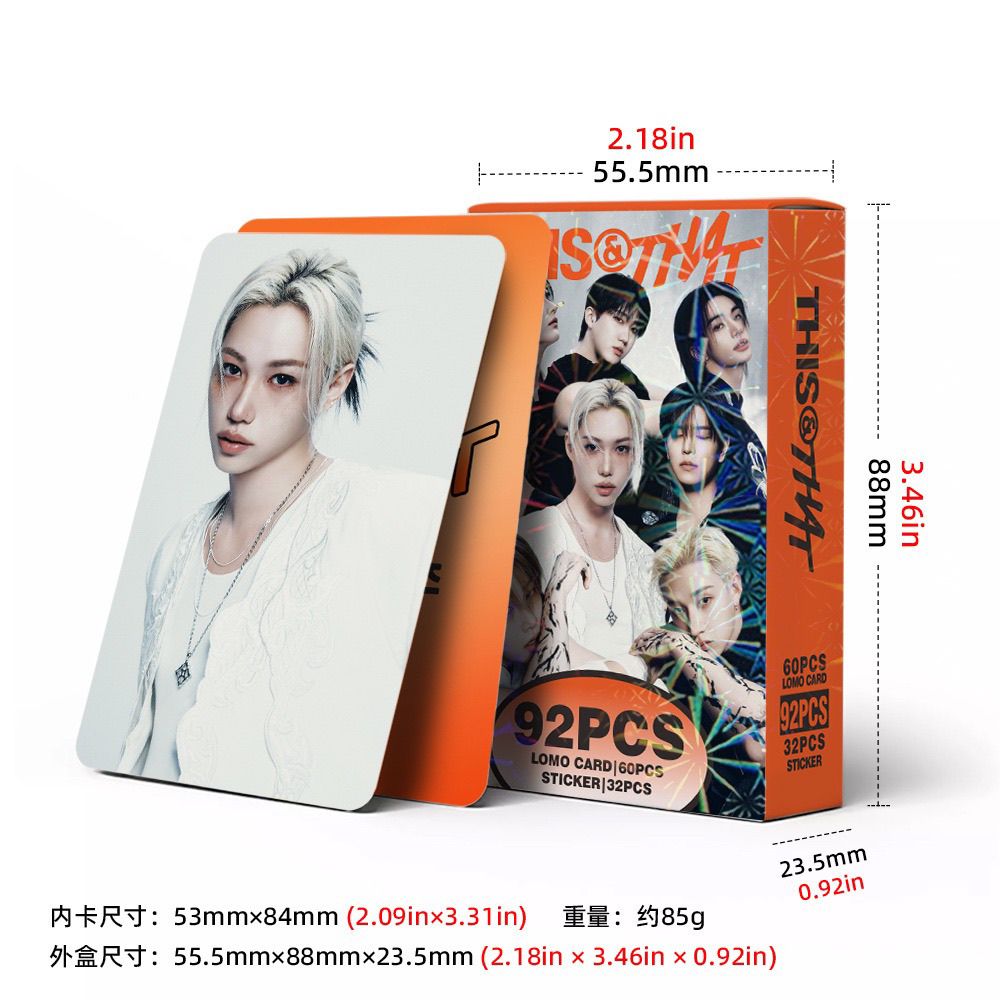 [Në Gjendje] Stray Kids BangChan 'THIS & THAT' lomocards (92pcs)