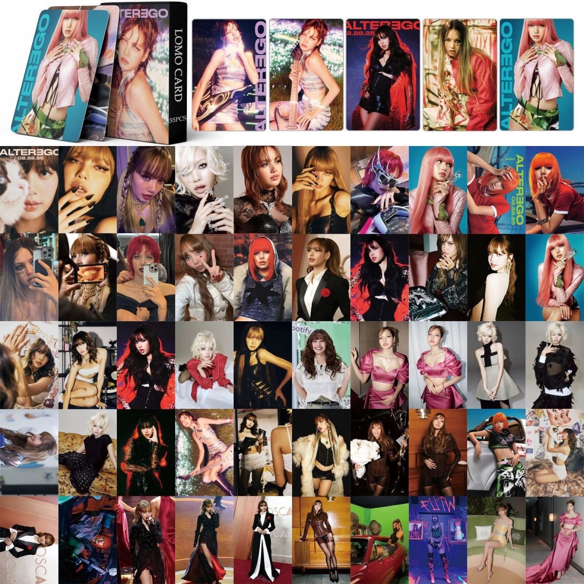 [PRE-ORDER] BLACKPINK Lisa ALTER EGO ver.1 lomocards (55pcs)