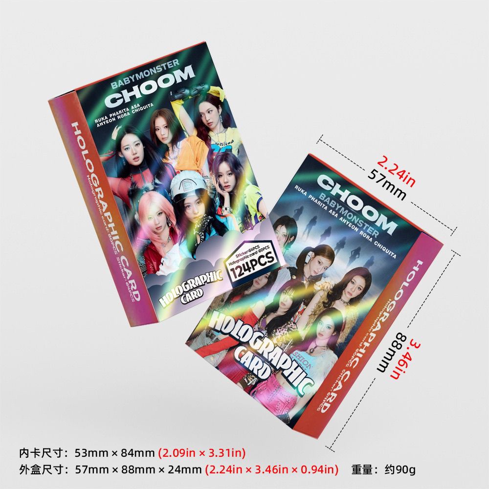 [Në Gjendje] BABYMONSTER 'Choom' Lomocards (124pcs)