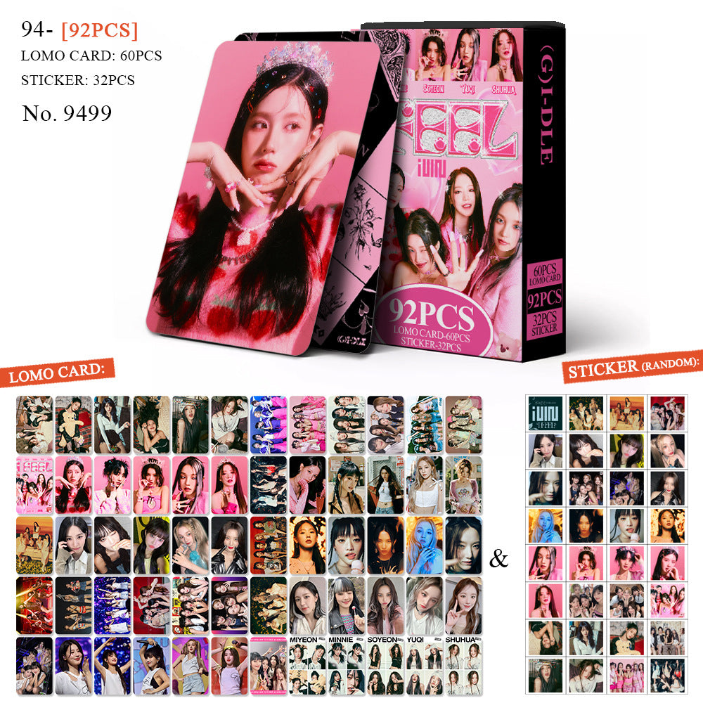 [BULK PRE-ORDER] Set of 5 ALL GIRL GROUPS Lomocard Packs (92pc)