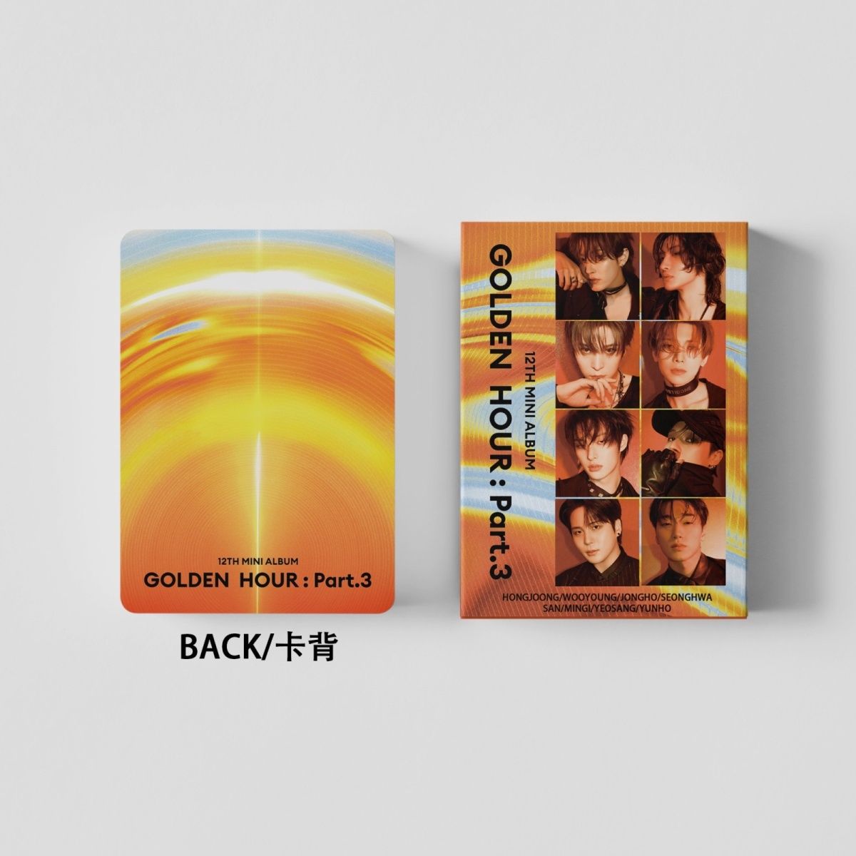[PRE-ORDER] ATEEZ 'Golden Hour: Part 3' lomocards (55pcs)