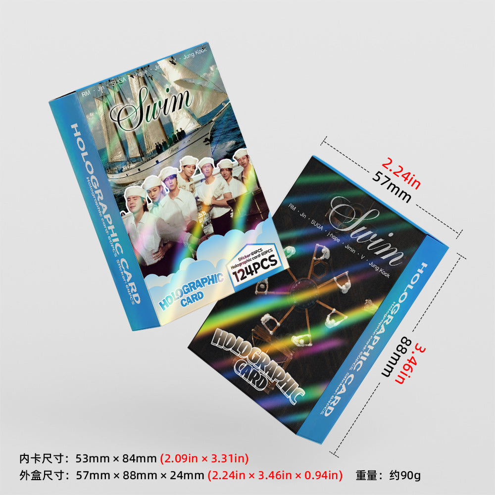 [Në Gjendje] BTS SWIM holographic lomocards (124pcs)