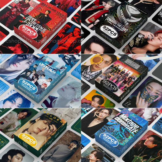 [BULK PRE-ORDER] Set of 5 From ALL BOY GROUPS Lomocard Packs (92pc)