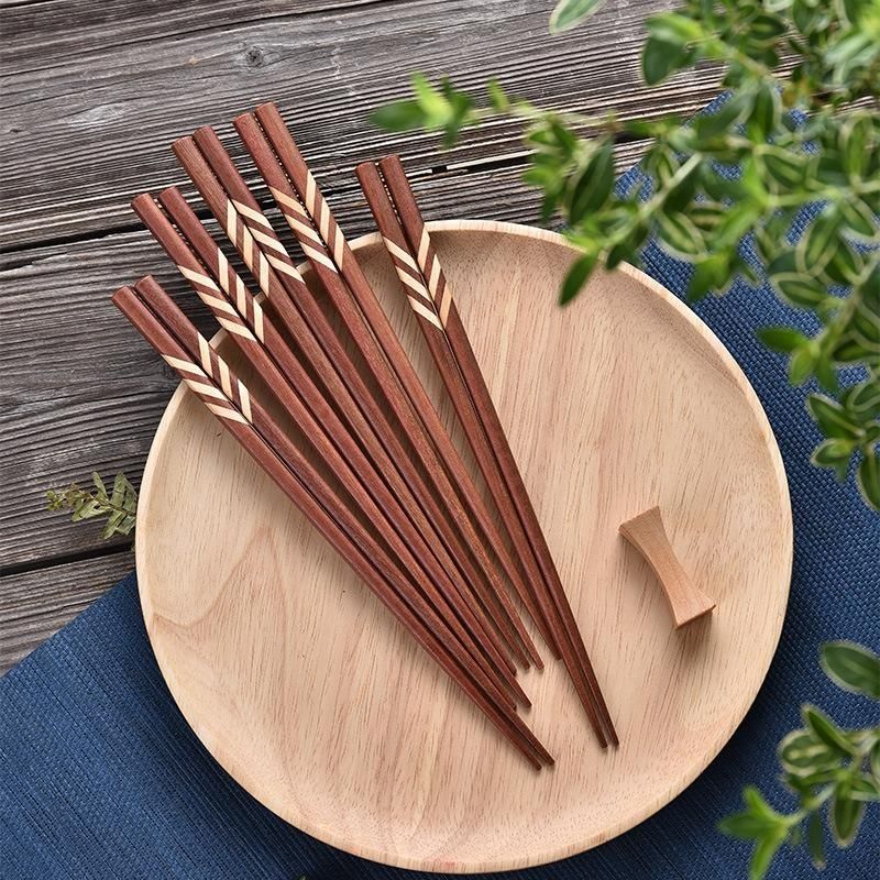 [PRE-ORDER] Set of 5 premium sliced wooden chopsticks