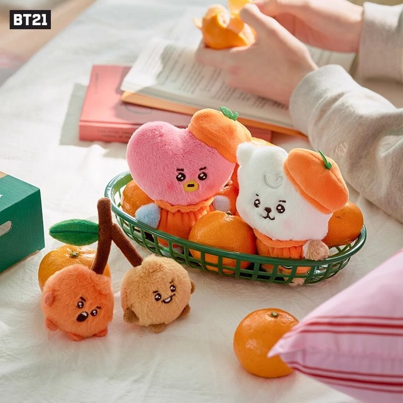 [PRE-ORDER] BT21 Orange Party Series Pendant Plushies 🍊