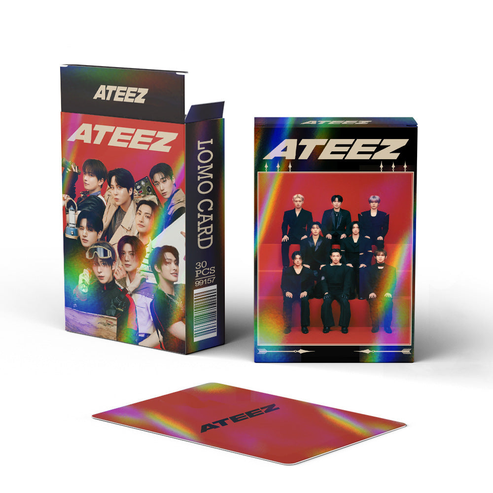 [PRE-ORDER] ATEEZ holographic lomocards (30pcs)