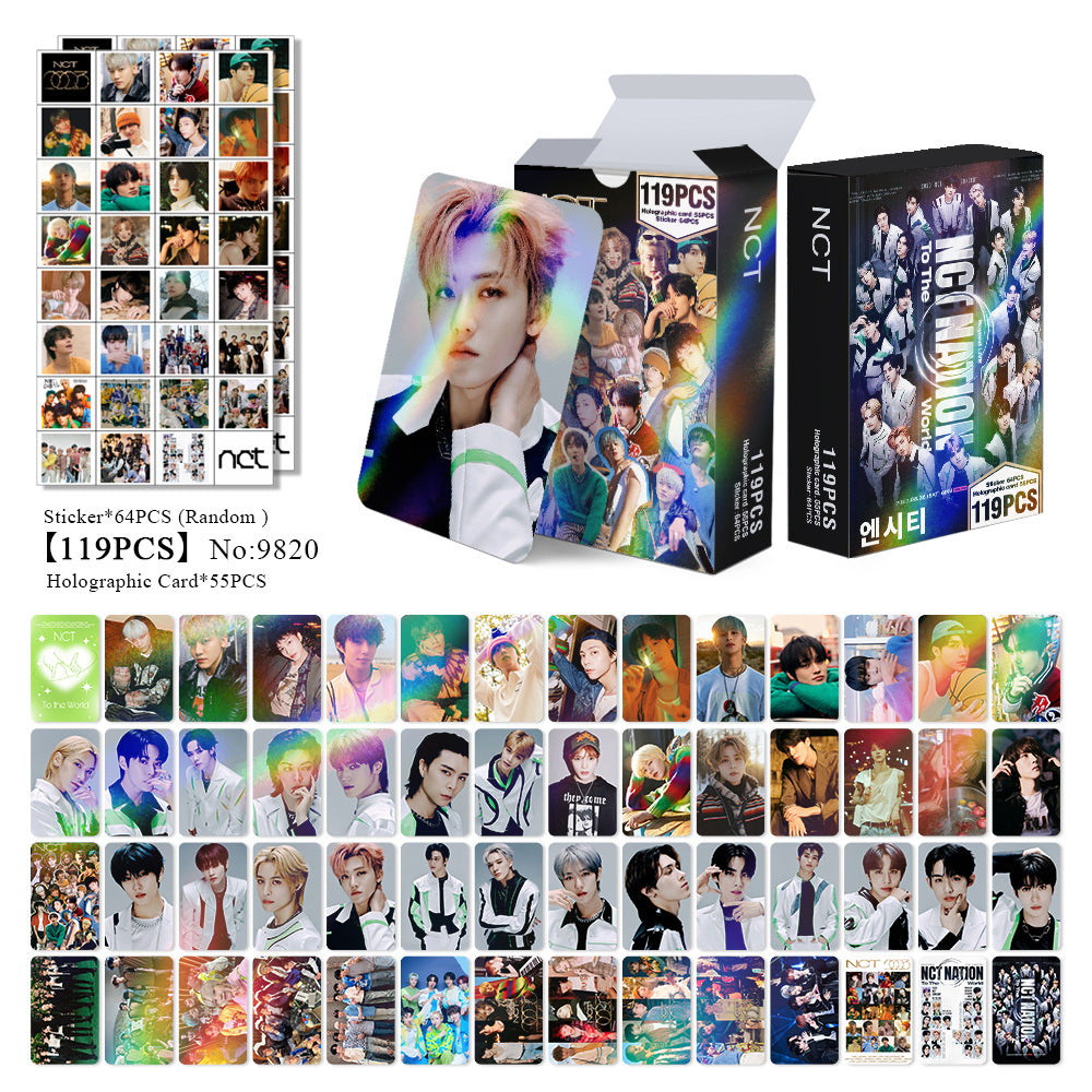 [BULK PRE-ORDER] Set of 5 ALL BOY GROUPS Lomocard Packs (124pc)