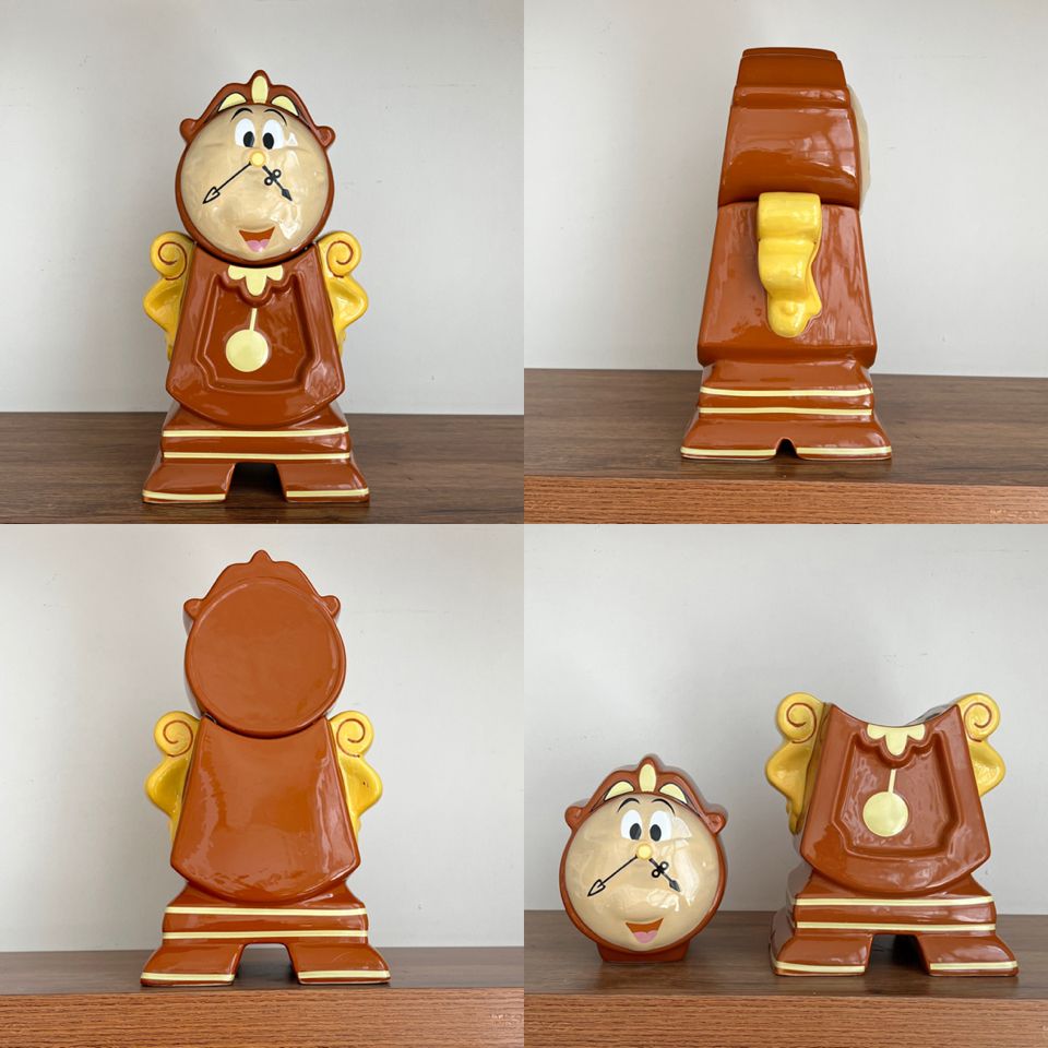 [PRE-ORDER] 'The Beauty and the Beast' Cogsworth Clock – Ceramic Storage Pot