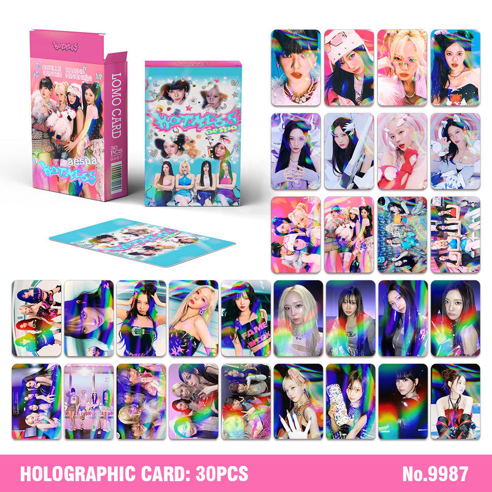 [Në Gjendje] Aespa holographic lomocards (30pcs)