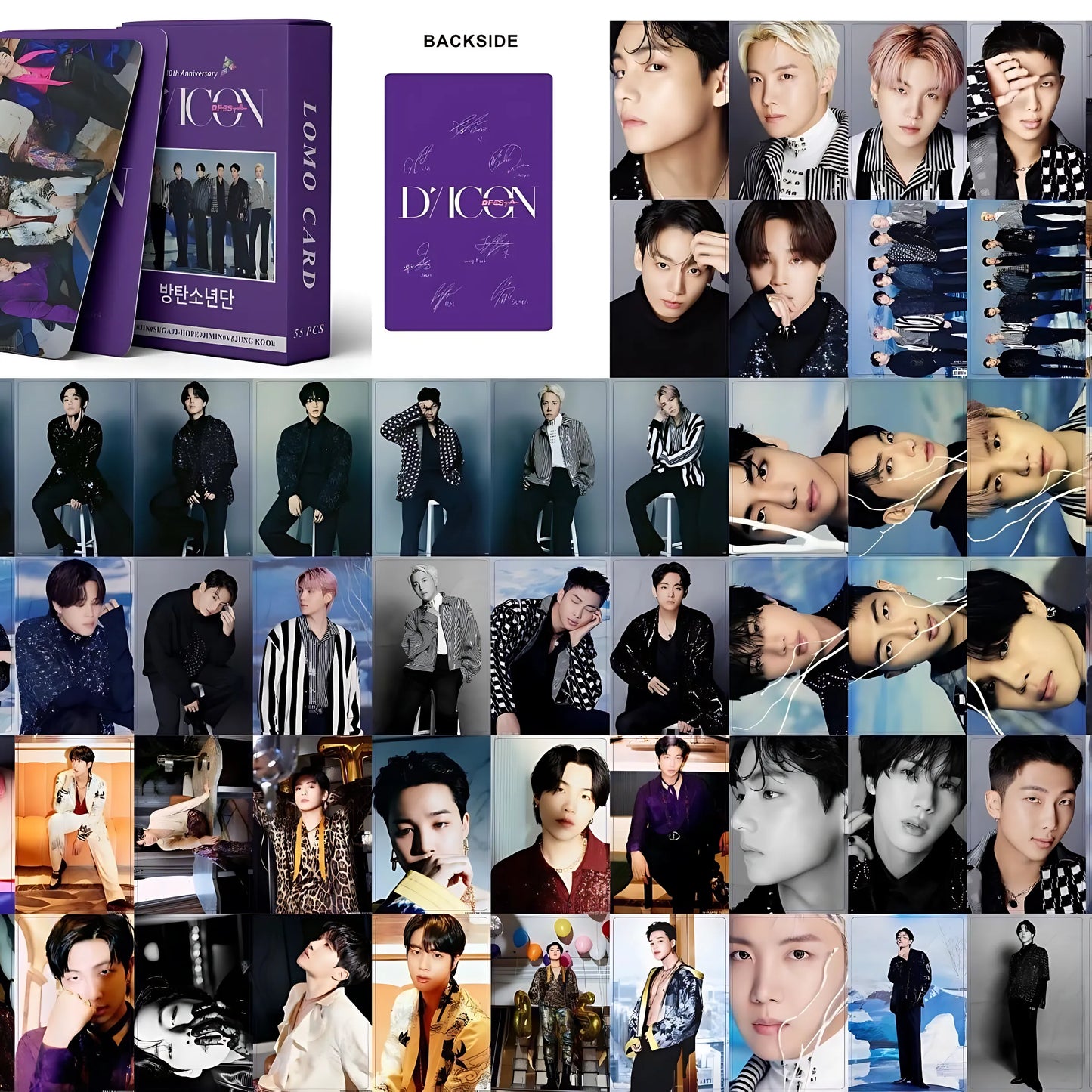 [Në Gjendje] BTS Dicon lomocards (55pcs)