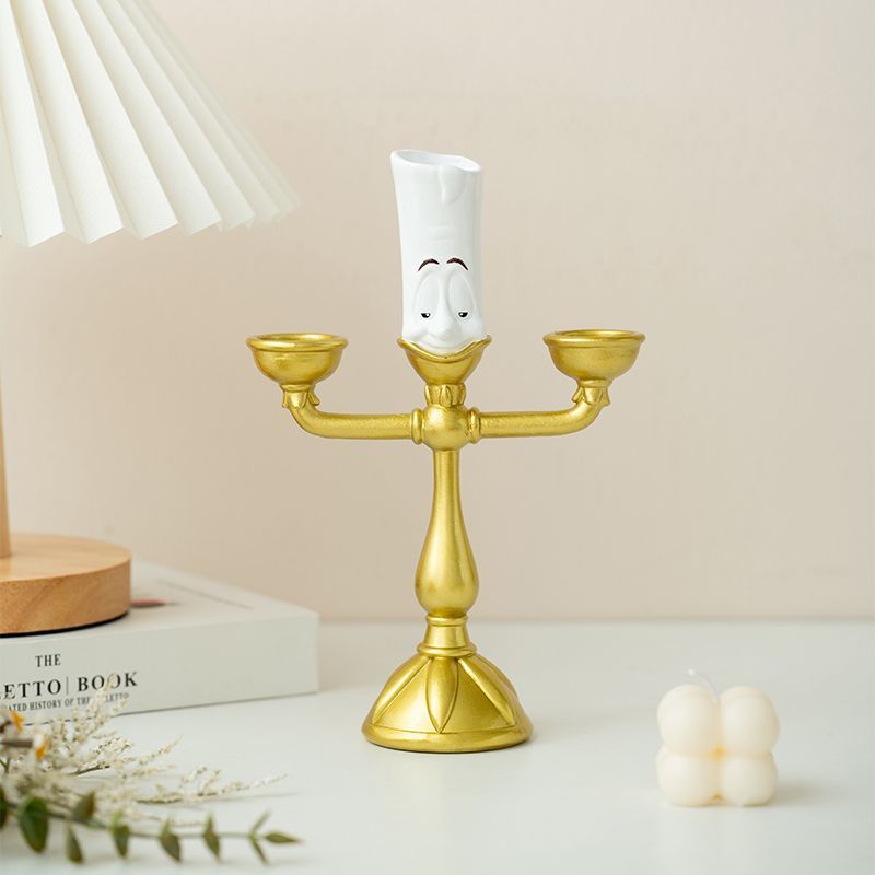 [PRE-ORDER] 'The Beauty and the Beast' Lumiere Candle – Resin Ornament