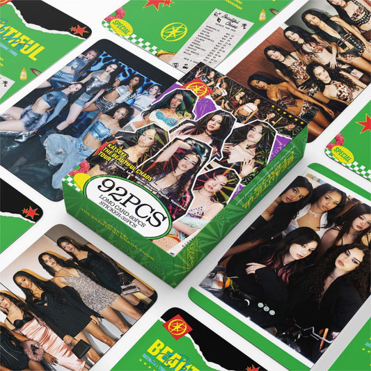 [PRE-ORDER] KATSEYE 'Beautiful Chaos' Green ver lomocards (92pcs)