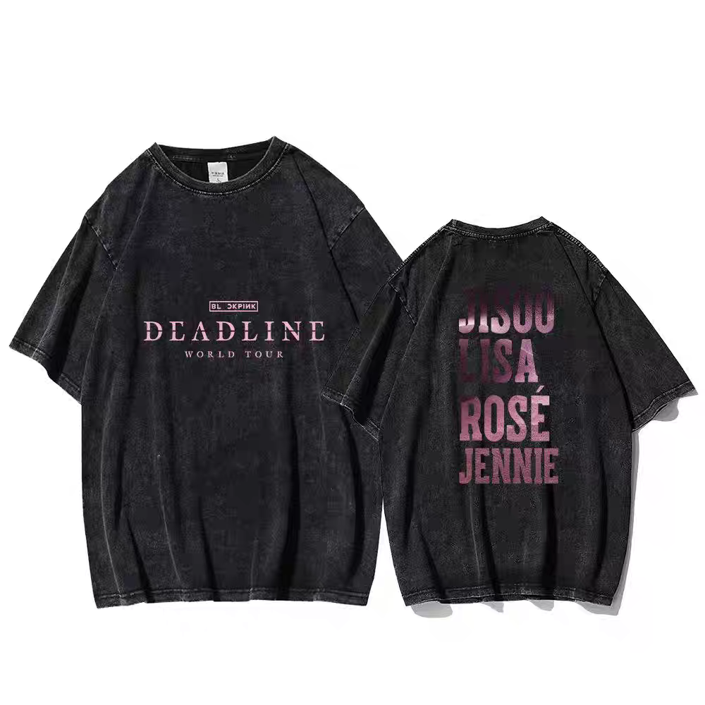 [PRE-ORDER] BLACKPINK 2025 'Deadline' Tour Washed T-shirts