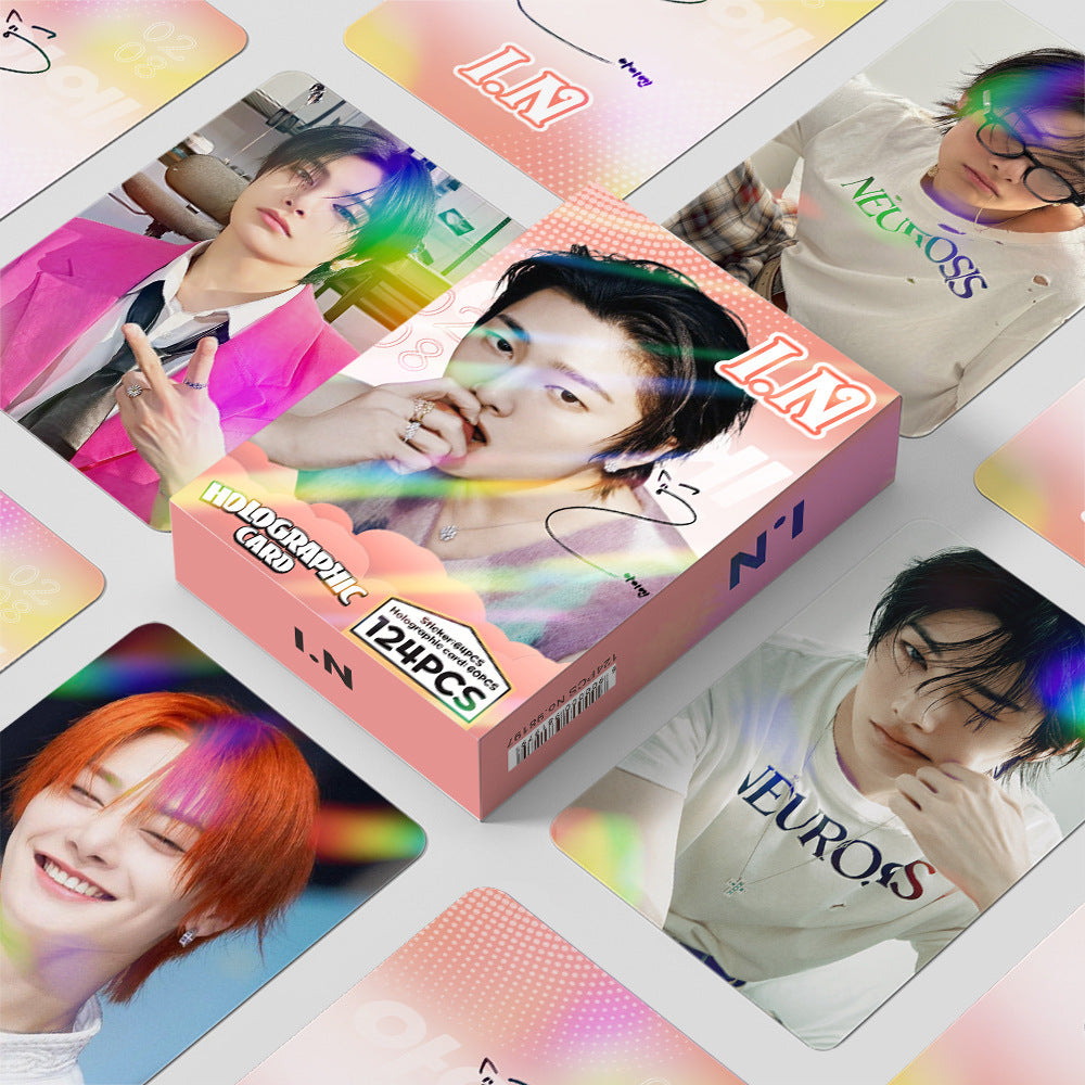 [Në Gjendje] Stray Kids I.N holographic new lomocards (124pcs)
