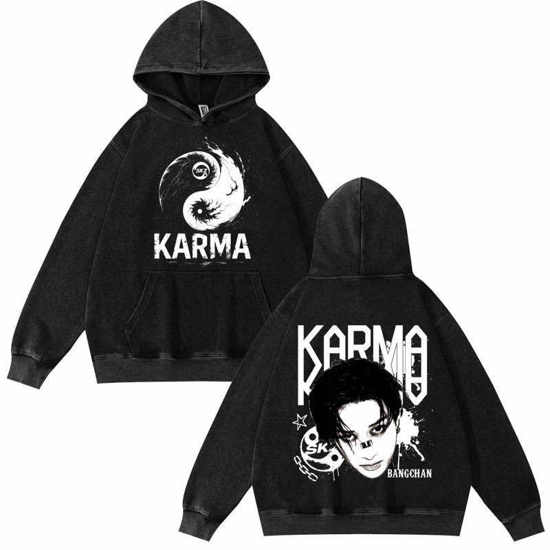 [PRE-ORDER] STRAY KIDS Karma Washed Hoodies