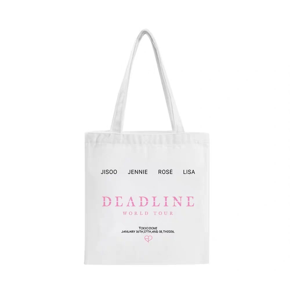 [PRE-ORDER] BLACKPINK 2025 'DEADLINE' Tour Tote Bags