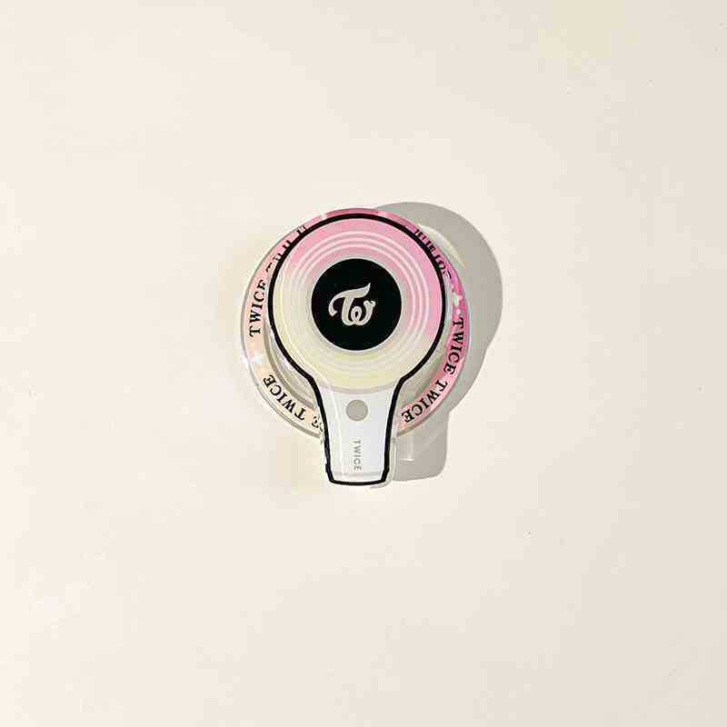 [PRE-ORDER] K-pop Groups Lightstick Acrylic Phone Grip Tok (magnetic suction bracket)