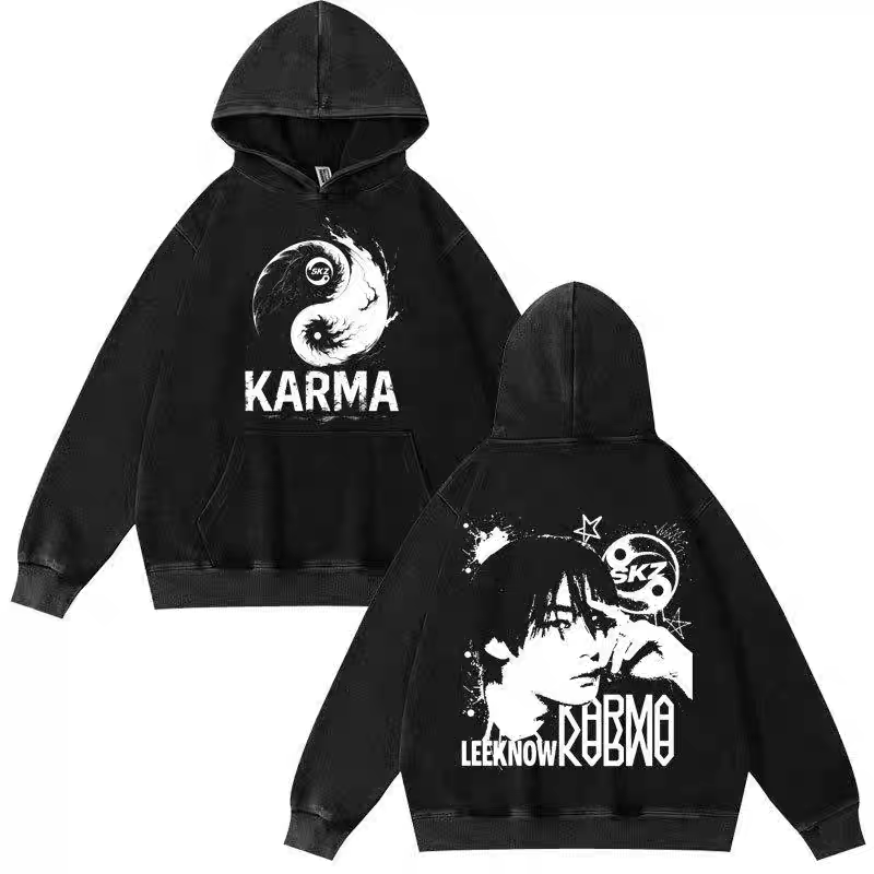 [PRE-ORDER] STRAY KIDS Karma Washed Hoodies