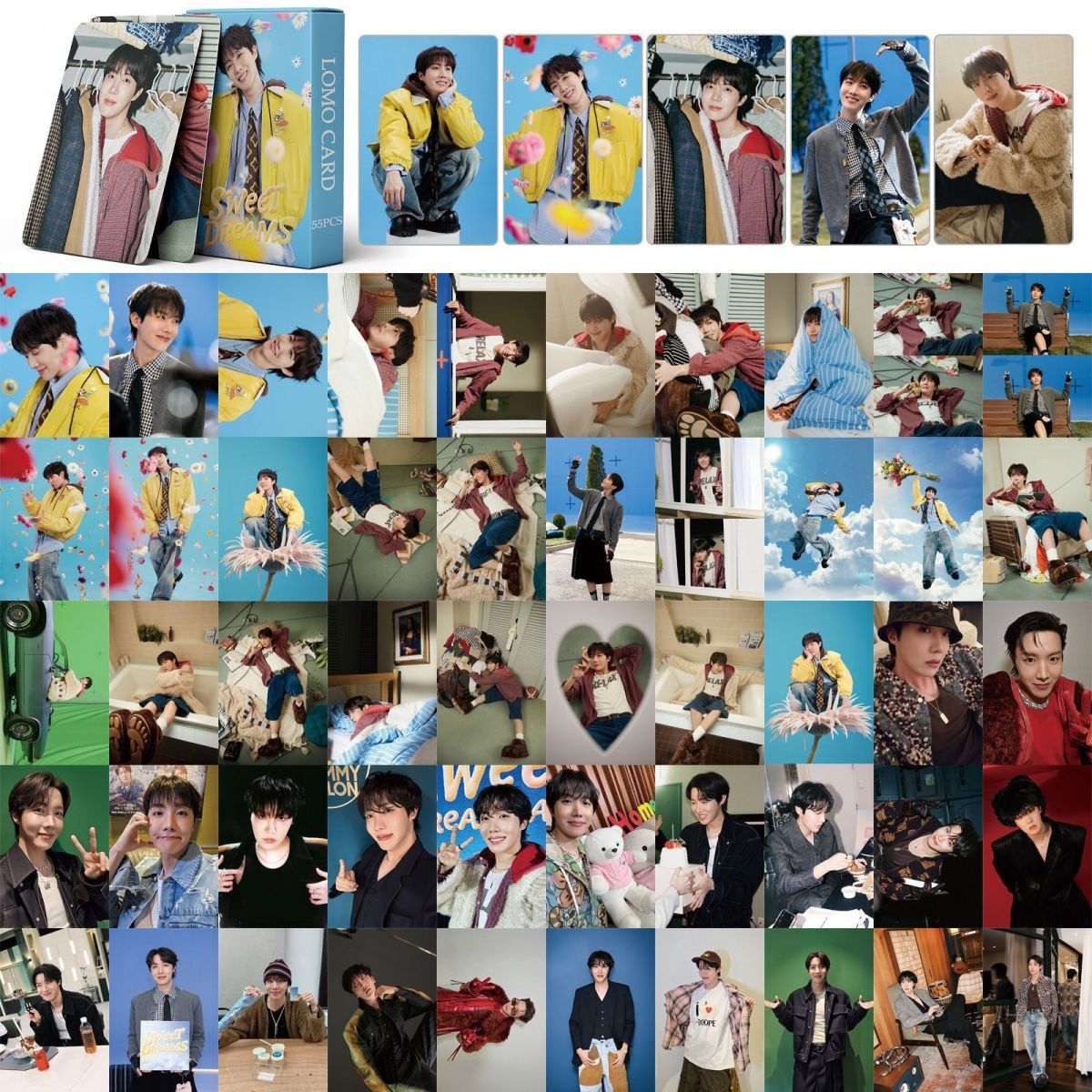 [PRE-ORDER] BTS J-Hope 'Sweet Dreams' lomocards (55pcs)