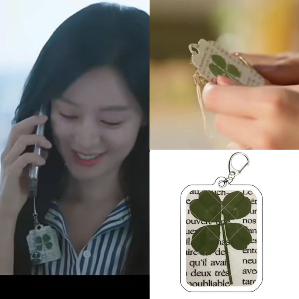 [PRE-ORDER] K-Drama 'Queen Of Tears' – Four Leaf Clover Acrylic Keyring
