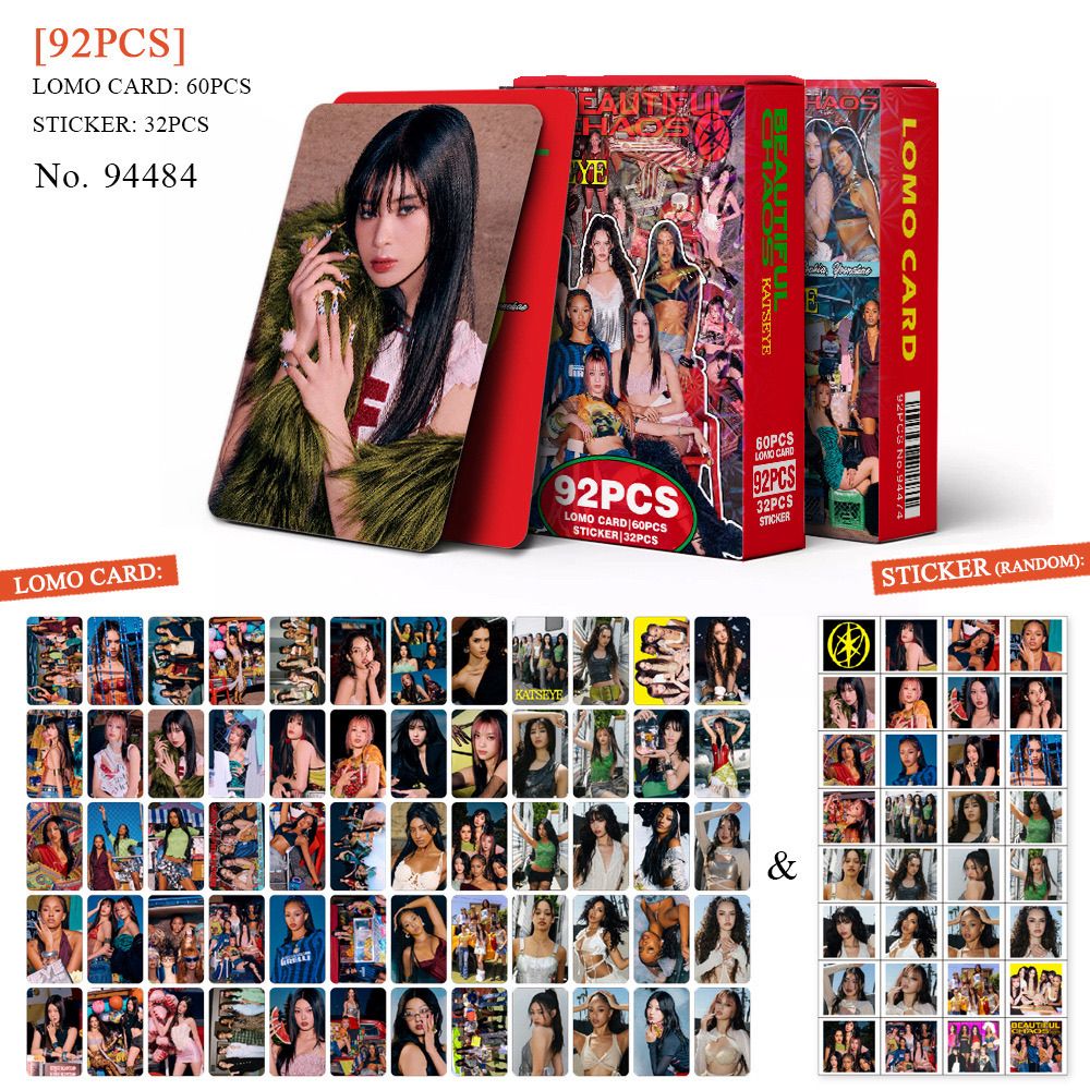 [Në Gjendje] KATSEYE 'Beautiful Chaos' lomocards (92pcs)