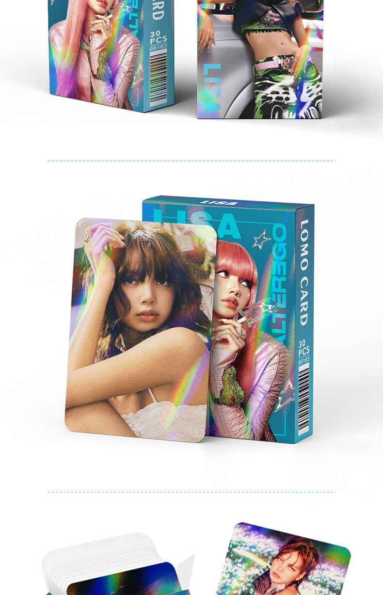 [Në Gjendje] BLACKPINK Lisa laser lomocards (30pcs)