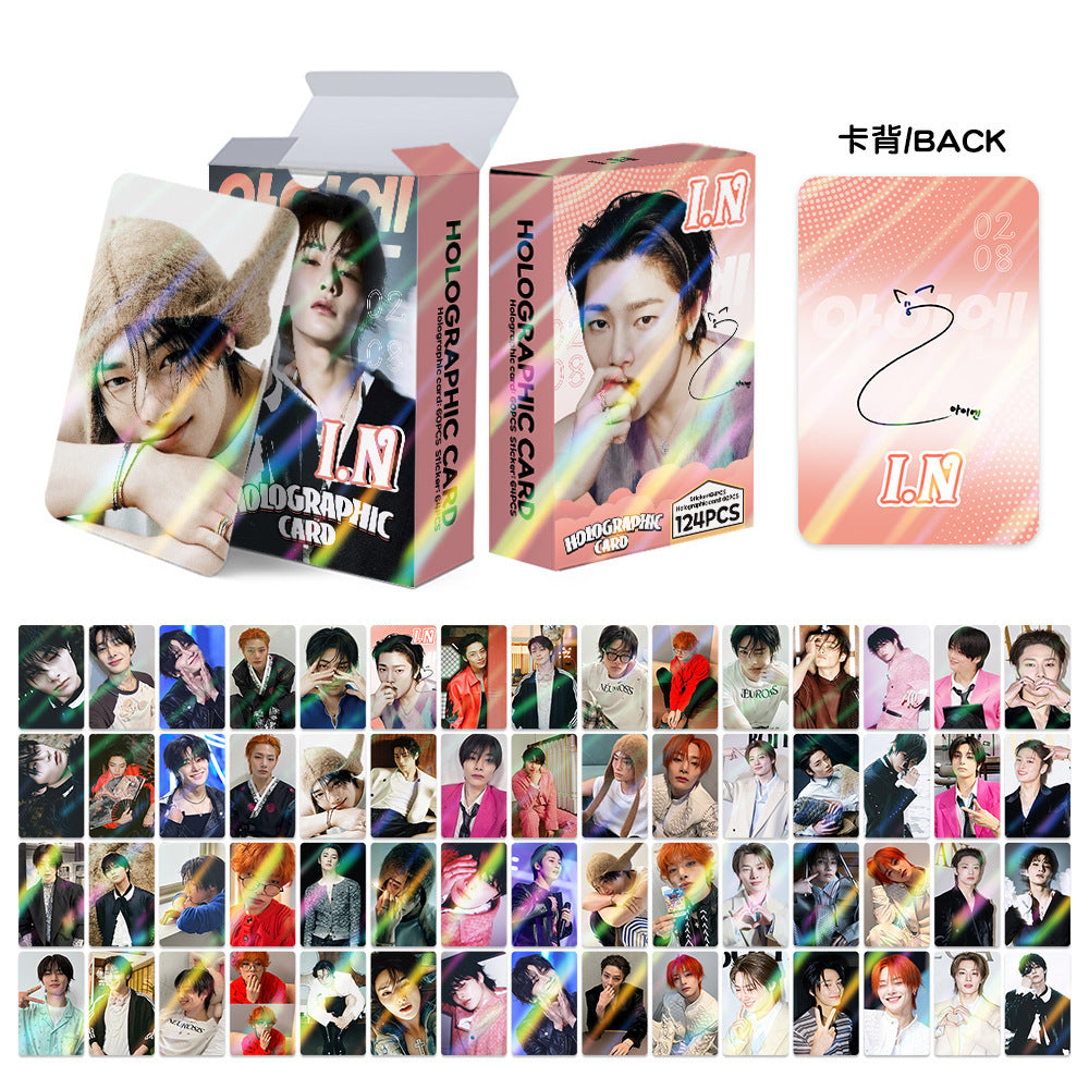 [Në Gjendje] Stray Kids I.N holographic new lomocards (124pcs)