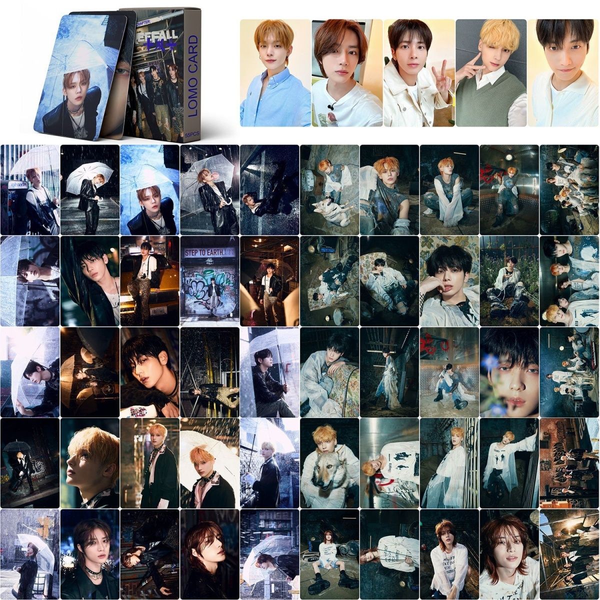 [BULK PRE-ORDER] Set of 5 ALL BOY GROUPS Lomocard Packs (55pc)