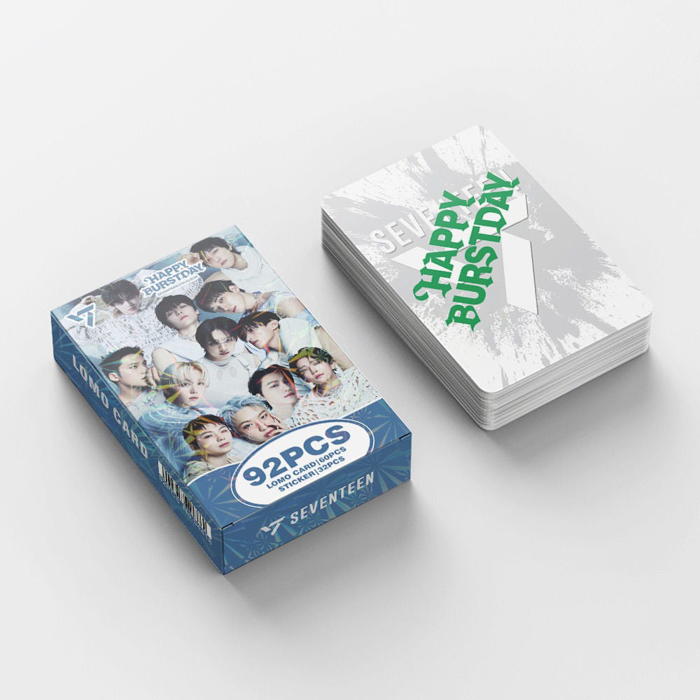 [PRE-ORDER] SEVENTEEN 'Happy Burstday' lomocards (92pcs)