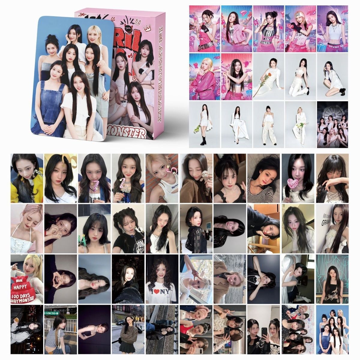 [PRE-ORDER] BABYMONSTER '1ST April Full' lomocards (55pcs)