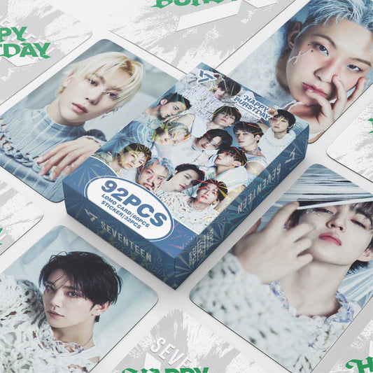 [PRE-ORDER] SEVENTEEN 'Happy Burstday' lomocards (92pcs)