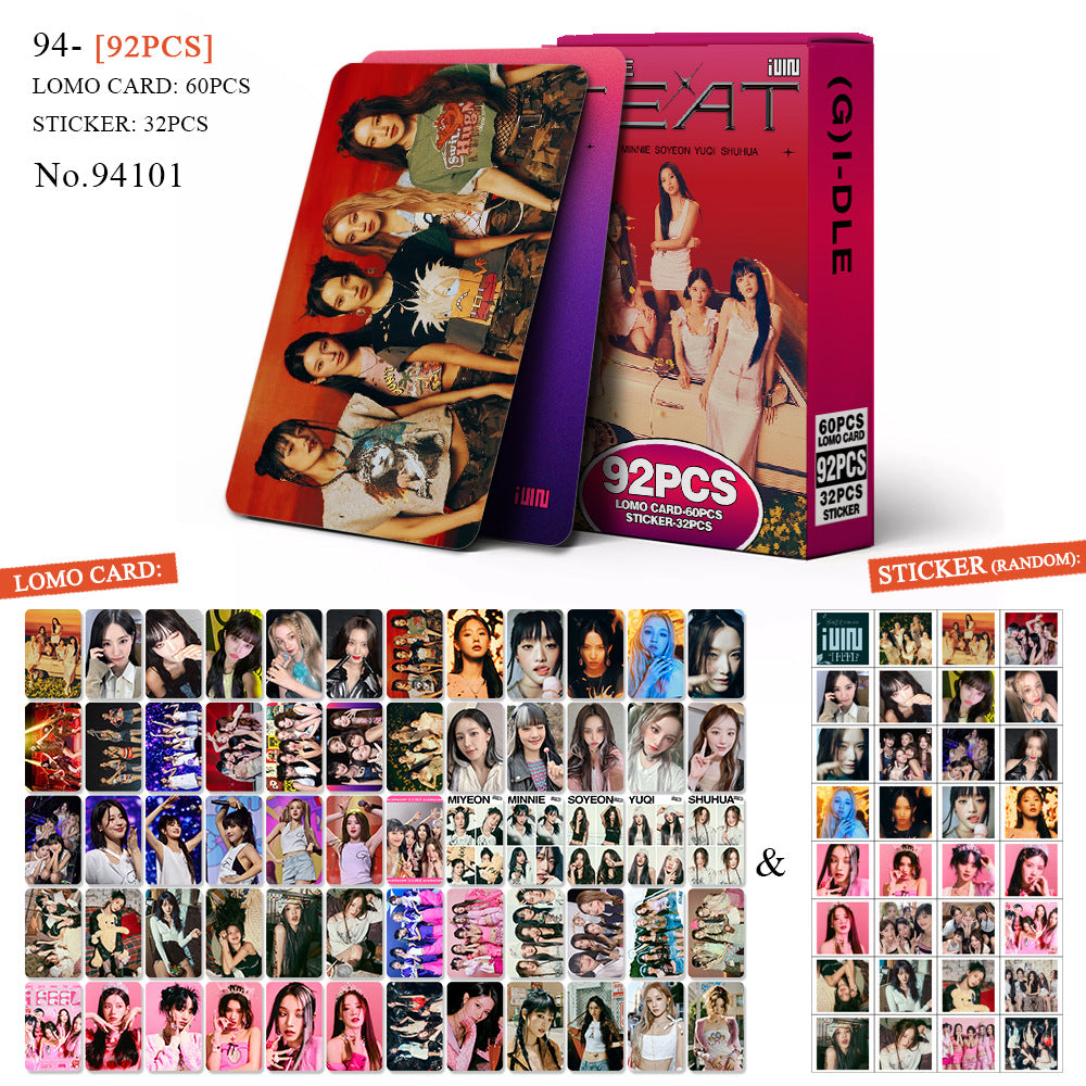 [BULK PRE-ORDER] Set of 5 ALL GIRL GROUPS Lomocard Packs (92pc)