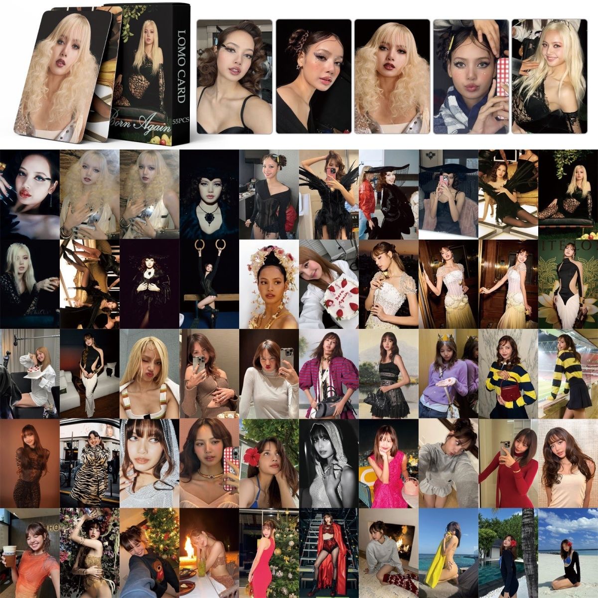 [PRE-ORDER] BLACKPINK Lisa BORN AGAIN lomocards (55pcs)