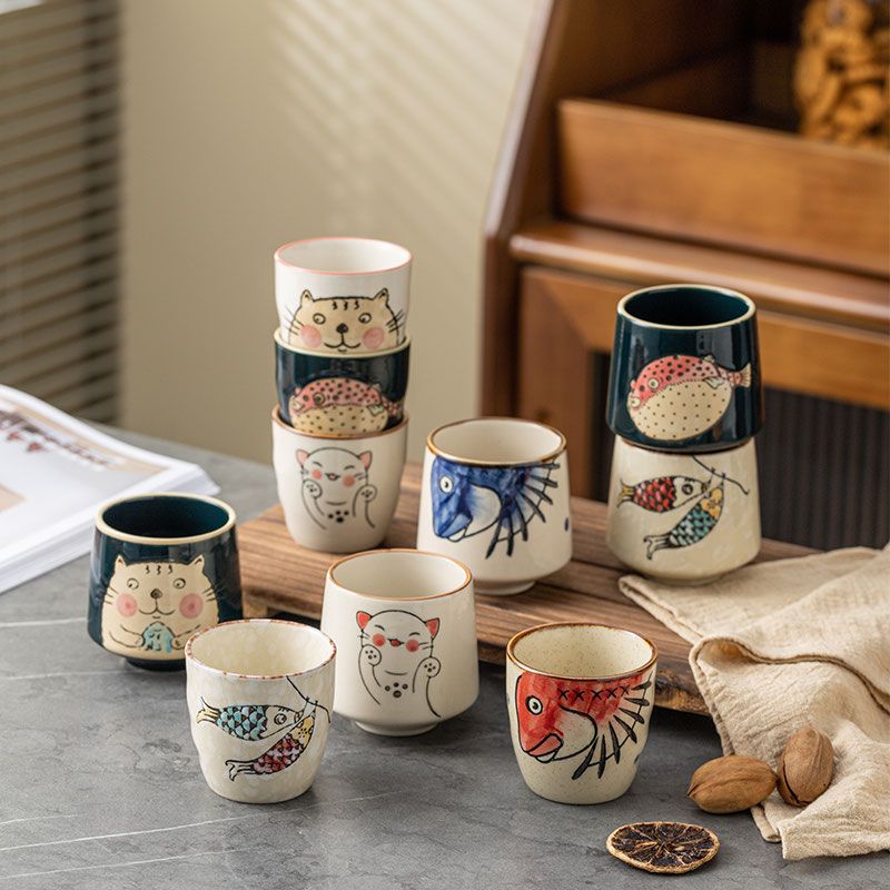 [PRE-ORDER] Japanese/Asian Ceramic Teacups – Pack of 6