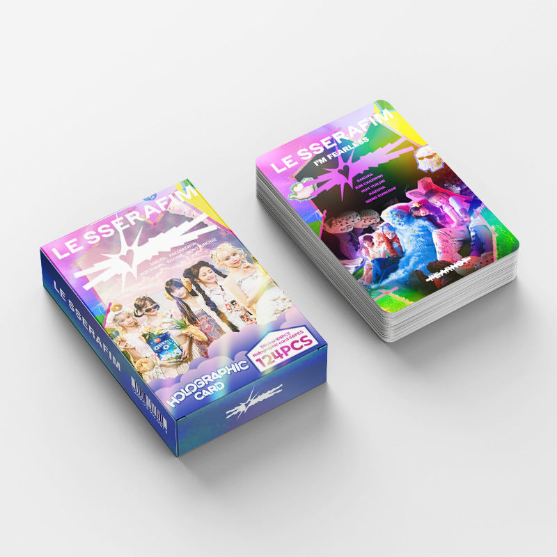 [PRE-ORDER] LE SSERAFIM holographic lomocards (124pcs)