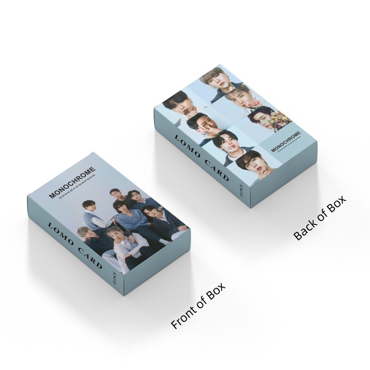 [PRE-ORDER] BTS Monochrome lomocards (55pcs)