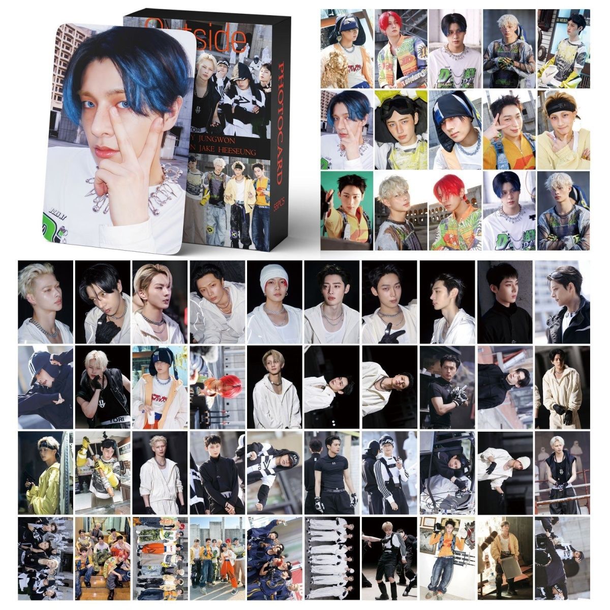 [Në Gjendje] ENHYPEN 'Outside' lomocards (55pcs)