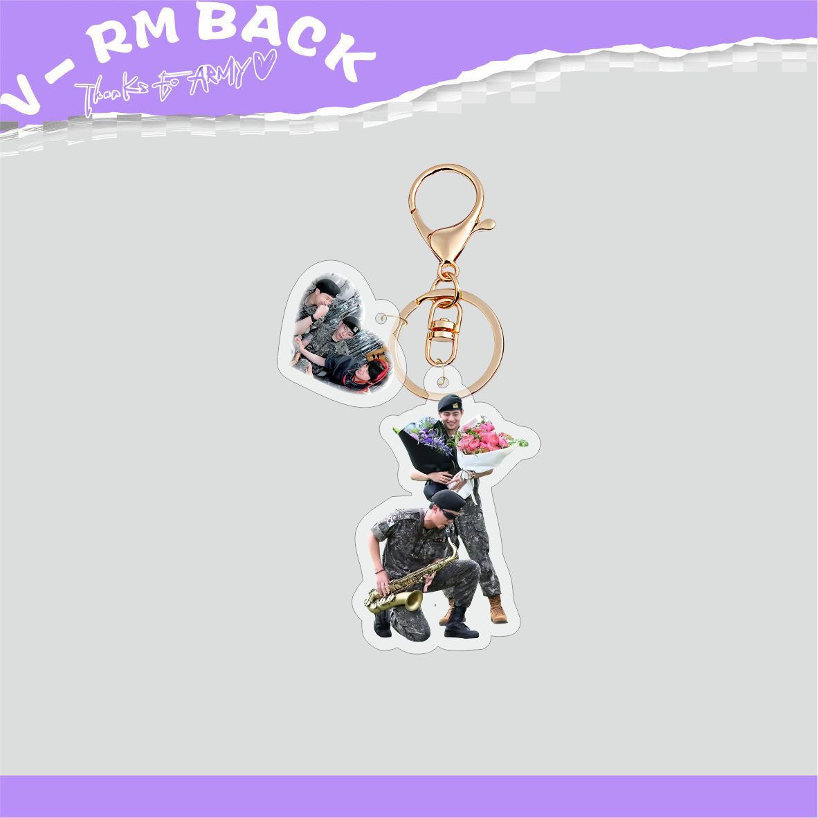 [PRE-ORDER] BTS Military Discharge Acrylic Keyrings