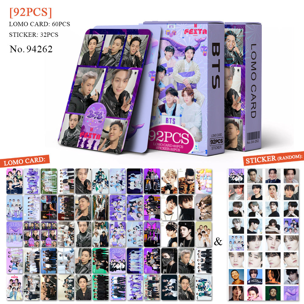 [BULK PRE-ORDER] Set of 5 From ALL BOY GROUPS Lomocard Packs (92pc)